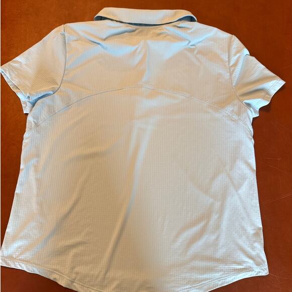Free Fly Womens Elevate Sports Polo Light Blue Small Recycled Material - Picture 7 of 8